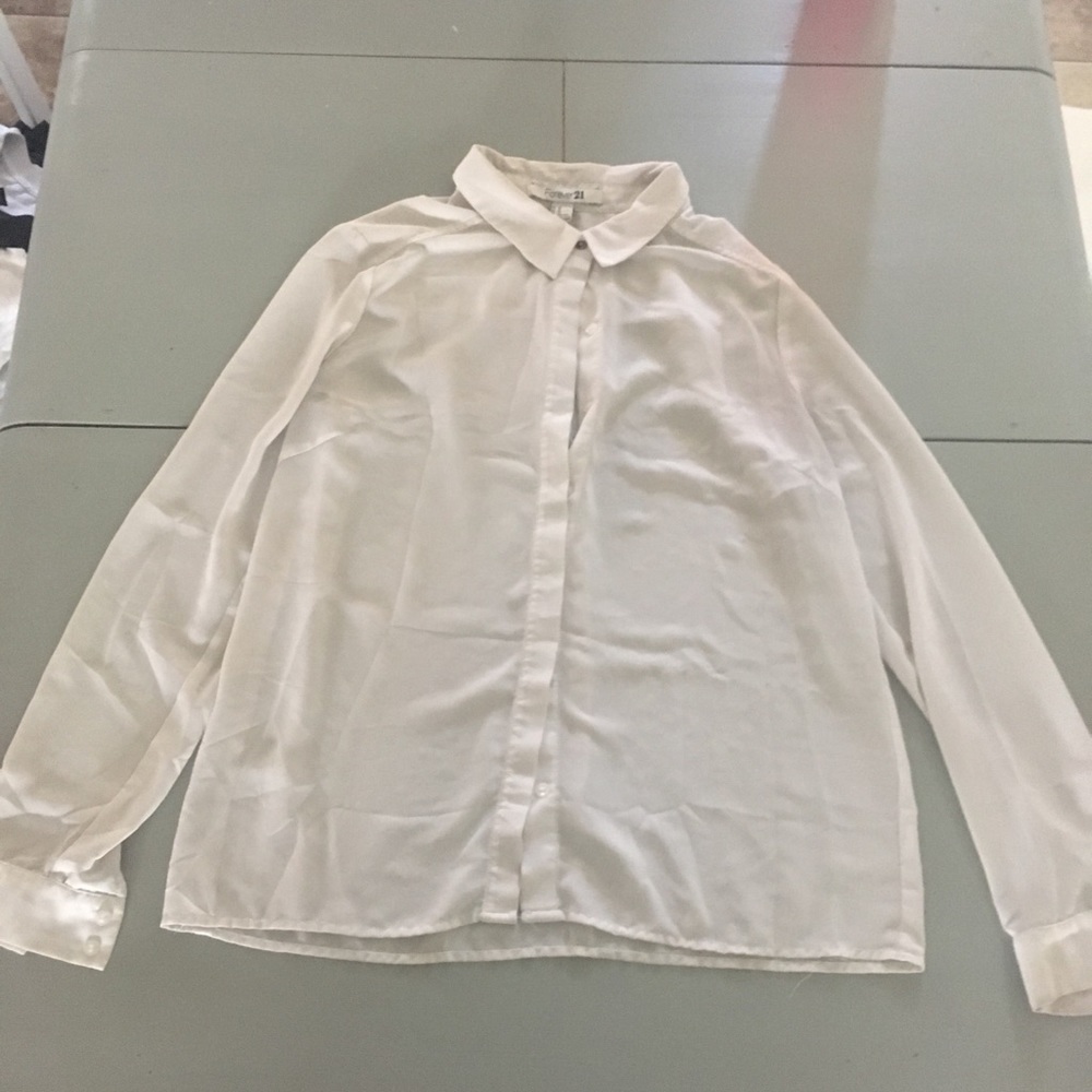 sheer button up